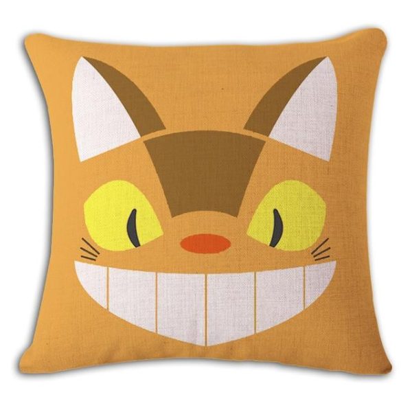 Totoro Ann Arbor - My Neighbor Totoro Linen Throw Pillow Cover-Tag: Other, Totoro Ann Arbor