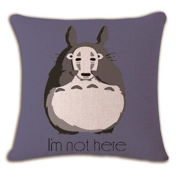 Totoro Ann Arbor - My Neighbor Totoro Linen Throw Pillow Cover-Tag: Other, Totoro Ann Arbor