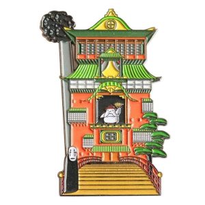 Spirited Away Haku And Chihiro - Spirited Away Kaonashi No Face and The Bath House Badge Pins-Bags, kaonashi, no face, Other, Spirited Away, Spirited Away Haku And Chihiro