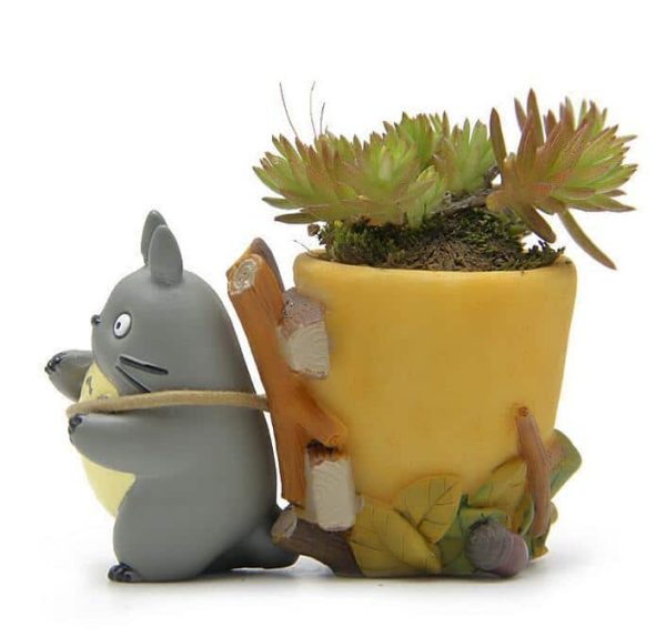 Totoro Stuffed Animal - My Neighbor Totoro Flower Pot Figure 5cm-House Decor, My Neighbor Totoro, Totoro Stuffed Animal, Toy Figure