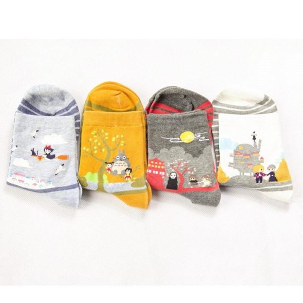 Totoro Bed - Studio Ghibli Socks 4pairs/set-Other, Totoro Bed