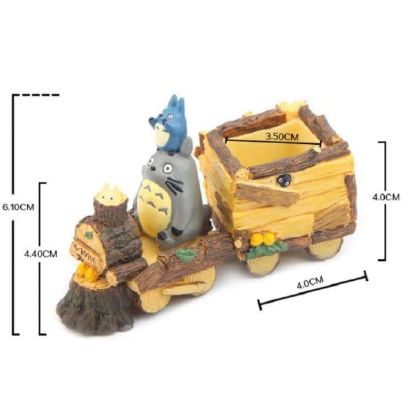 What Animal Is Totoro - My Neighbor Totoro Mini Train Flower Pot-House Decor, My Neighbor Totoro, Toy Figure, What Animal Is Totoro