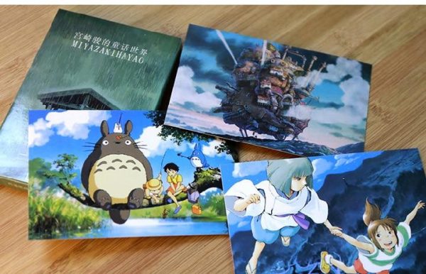 Totoro Wallpaper - Studio Ghibli Oil Painting Postcard 30pcs/lot-Postcard, Spirited Away, Totoro Wallpaper