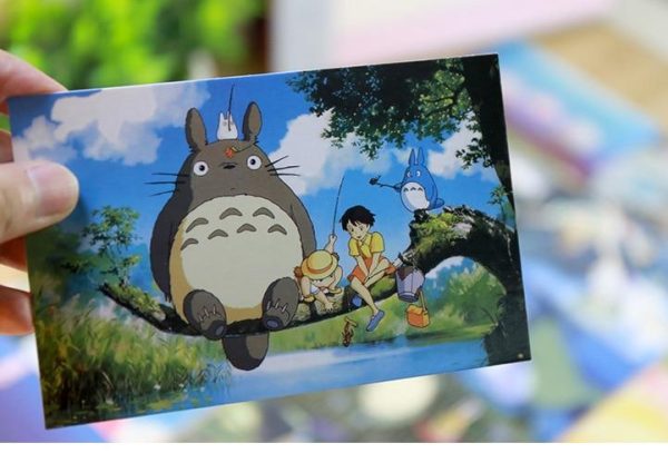 Totoro Wallpaper - Studio Ghibli Oil Painting Postcard 30pcs/lot-Postcard, Spirited Away, Totoro Wallpaper