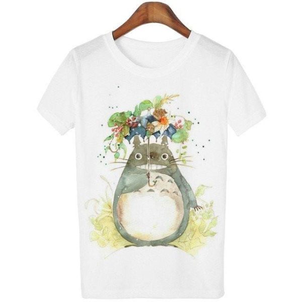 Totoro Backpack - Casual o-neck Totoro Print T-shirt Women 14 Styles-Apparel, My Neighbor Totoro, Totoro Backpack, Tshirt