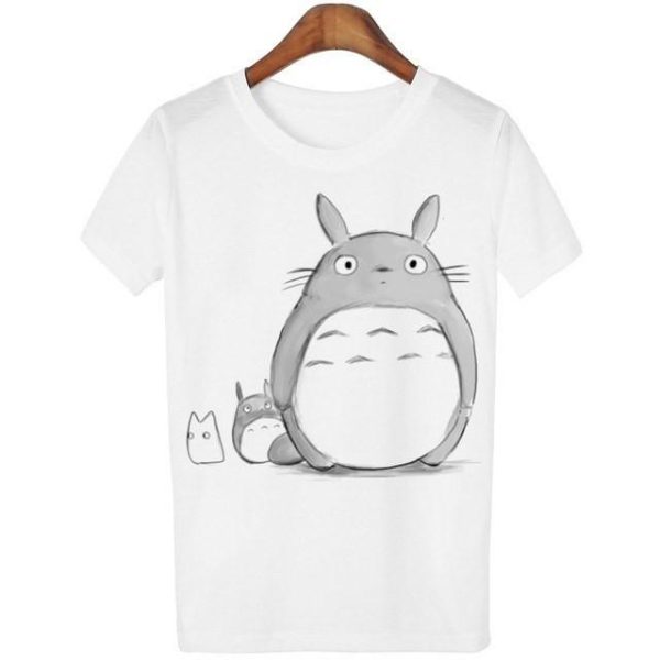 Totoro Backpack - Casual o-neck Totoro Print T-shirt Women 14 Styles-Apparel, My Neighbor Totoro, Totoro Backpack, Tshirt