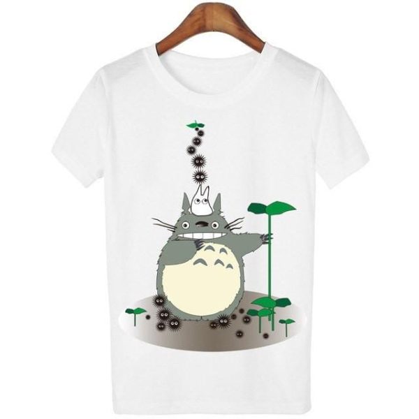 Totoro Backpack - Casual o-neck Totoro Print T-shirt Women 14 Styles-Apparel, My Neighbor Totoro, Totoro Backpack, Tshirt