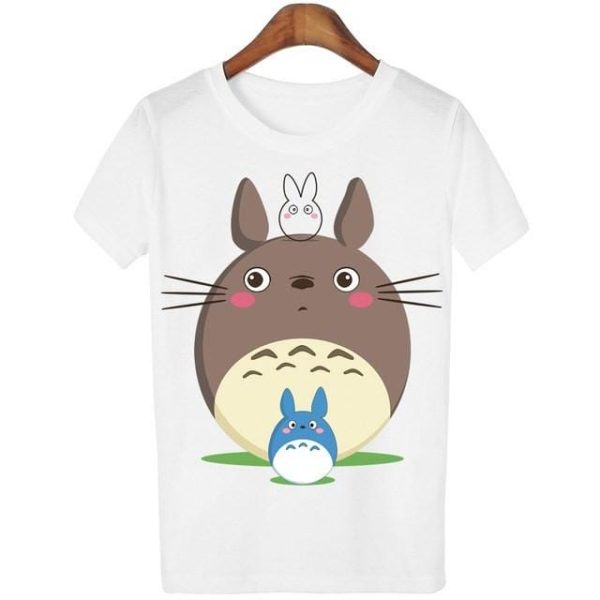 Totoro Backpack - Casual o-neck Totoro Print T-shirt Women 14 Styles-Apparel, My Neighbor Totoro, Totoro Backpack, Tshirt