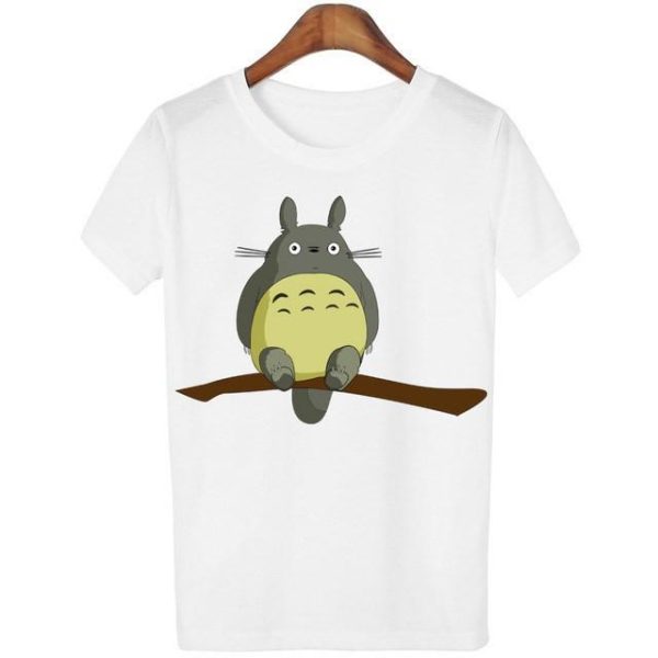 Totoro Backpack - Casual o-neck Totoro Print T-shirt Women 14 Styles-Apparel, My Neighbor Totoro, Totoro Backpack, Tshirt