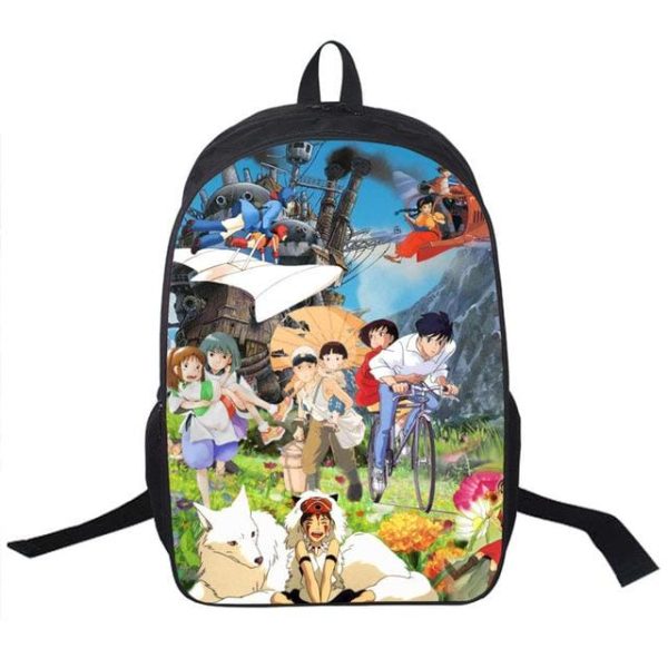 Totoro Movie Japanese - Studio Ghibli Printing Backpack 16 Styles-Bags, Ghibli, Totoro Movie Japanese