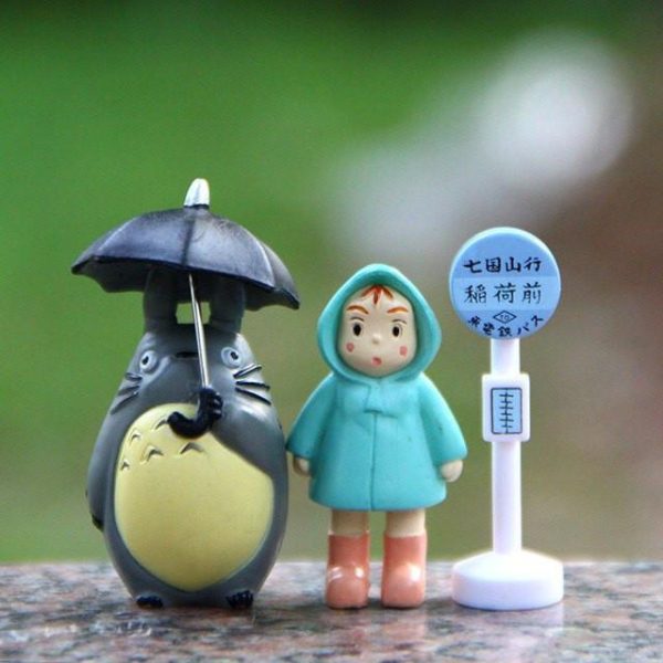 Mei Totoro - Totoro at the bus stop-Mei Totoro, My Neighbor Totoro, Toy Figure