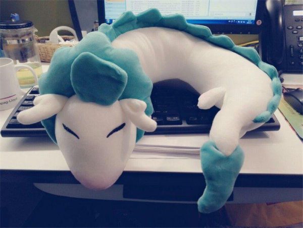 Spirited Away - Spirited Away Haku U-Shape Stuffed Plush-Cast Of Spirited Away, Kamaji Spirited Away, Plushies, Spirited Away