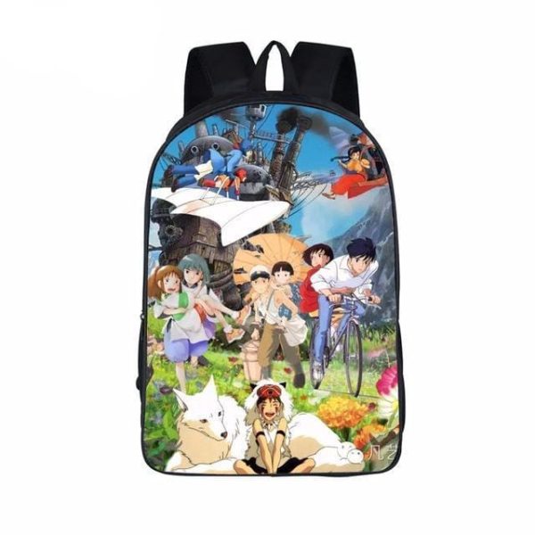 Totoro Movie Japanese - Studio Ghibli Printing Backpack 16 Styles-Bags, Ghibli, Totoro Movie Japanese