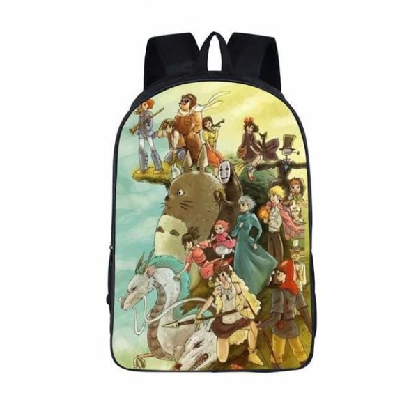 Totoro Movie Japanese - Studio Ghibli Printing Backpack 16 Styles-Bags, Ghibli, Totoro Movie Japanese