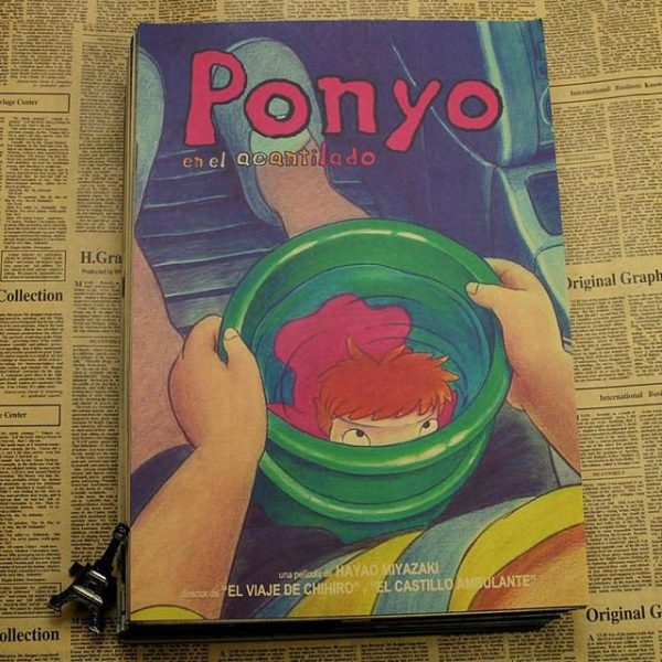 Ponyo Boat - Ponyo Vintage kraft paper poster-House Decor, ponyo, Ponyo Boat, Poster