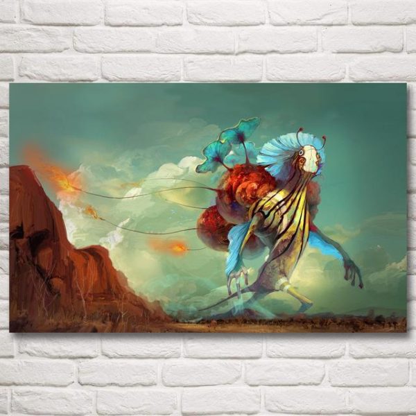 Princess Mononoke Spirits - Princess Mononoke Silk Poster 5 Styles-House Decor, Poster, princess mononoke, Princess Mononoke Spirits