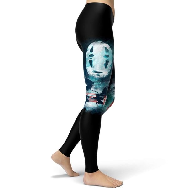 Soot Balls In Spirited Away - Spirited Away No Face Kaonashi Legging Style 5-Apparel, Soot Balls In Spirited Away, Spirited Away