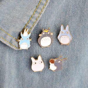 Totoro And Mei - My Neighbor Totoro Pins 5pcs/set-My Neighbor Totoro, Other, Totoro And Mei