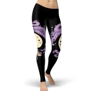 Bathhouse Spirited Away - Spirited Away No Face Kaonashi Legging Style 2-Apparel, Bathhouse Spirited Away, kaonashi, no face, Spirited Away