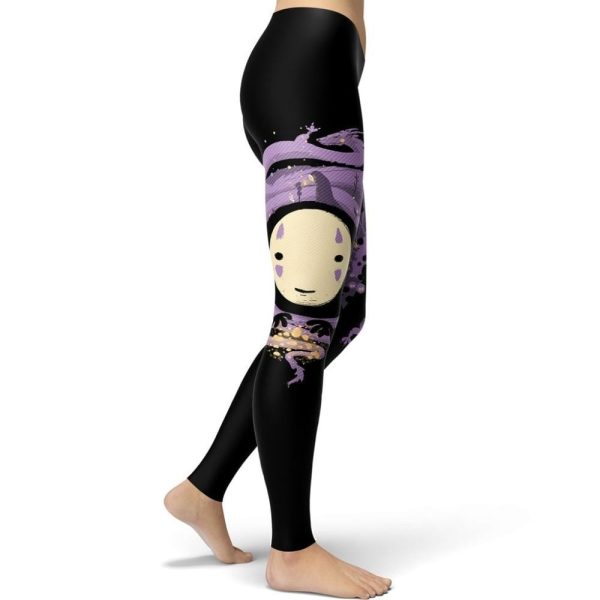 Bathhouse Spirited Away - Spirited Away No Face Kaonashi Legging Style 2-Apparel, Bathhouse Spirited Away, kaonashi, no face, Spirited Away