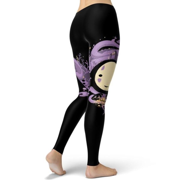 Bathhouse Spirited Away - Spirited Away No Face Kaonashi Legging Style 2-Apparel, Bathhouse Spirited Away, kaonashi, no face, Spirited Away