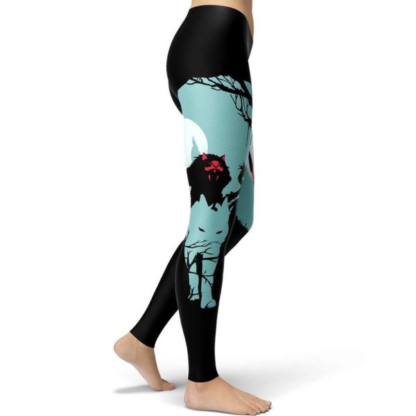 Princess Mononoke Kodama - Princess Mononoke Leggings Style 8-Apparel, princess mononoke, Princess Mononoke Kodama