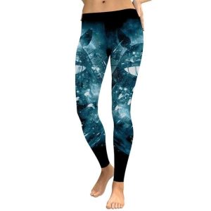 Totoro Soot Sprites - My Neighbor Totoro Snowflake Women legging-Apparel, My Neighbor Totoro, Totoro Soot Sprites