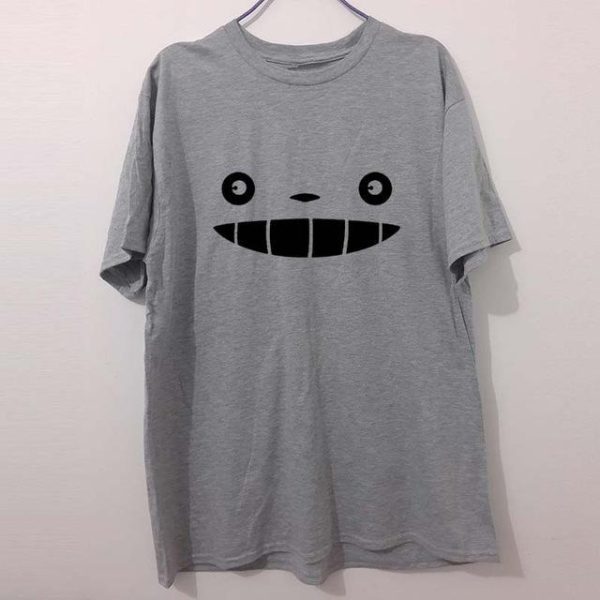 Tom Totoro Concrete Atlantic City - My Neighbor Totoro Face T shirts-Apparel, My Neighbor Totoro, Tom Totoro Concrete Atlantic City, Tshirt