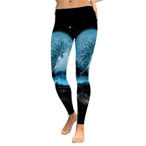 Ashitaka Princess Mononoke - Princess Mononoke Forest Spirit Legging-Apparel, Ashitaka Princess Mononoke, princess mononoke