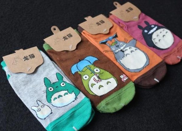 Totoro Soot Sprites - My Neighbor Totoro Summer Socks 4 Styles-My Neighbor Totoro, Totoro Soot Sprites