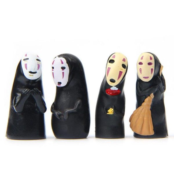 Spirited Away Dragon - Kaonashi No Face Spirited Away Mini PVC Decoration Toy 4Pcs/lot-Figure, kaonashi, Spirited Away, Spirited Away Dragon