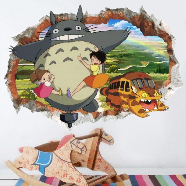 Mei Totoro - My Neighbor Totoro Colorful 3D Wallpaper-House Decor, Mei Totoro, My Neighbor Totoro, Poster