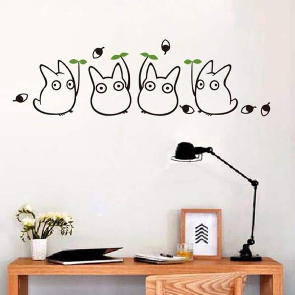 Totoro Characters - My Neighbor Totoro Cute Wall Decals-House Decor, My Neighbor Totoro, Poster, Totoro Characters