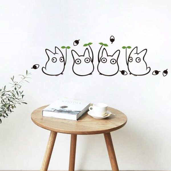 Totoro Characters - My Neighbor Totoro Cute Wall Decals-House Decor, My Neighbor Totoro, Poster, Totoro Characters