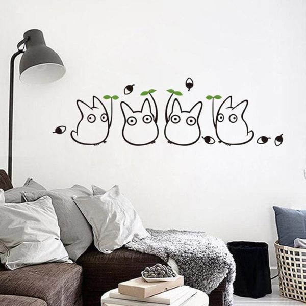 Totoro Characters - My Neighbor Totoro Cute Wall Decals-House Decor, My Neighbor Totoro, Poster, Totoro Characters