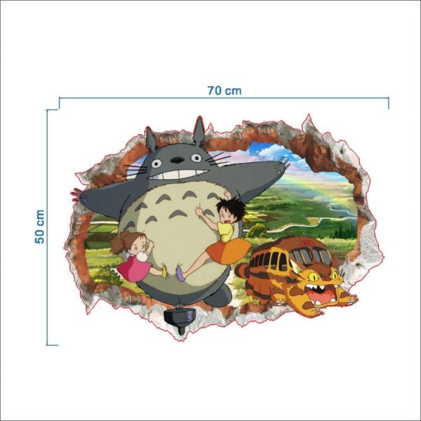 Mei Totoro - My Neighbor Totoro Colorful 3D Wallpaper-House Decor, Mei Totoro, My Neighbor Totoro, Poster