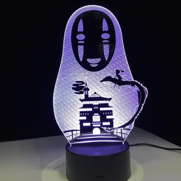 Haku Spirited Away - Spirited Away No Face Kaonashi Night Light 7 Colors-Haku Spirited Away, no face, Other, Spirited Away