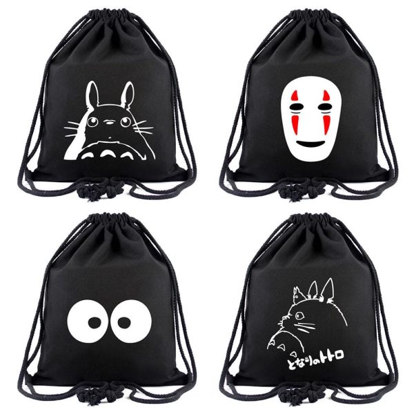 My Neighbor Totoro Film - Ghibli Drawstring Bags-Accessories, Bags, Ghibli, My Neighbor Totoro Film