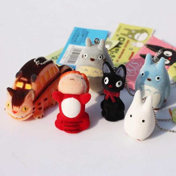 Chibi Totoro - Ghibli Studio Cutest Characters Keychains 6pcs/lot-Accessories, Chibi Totoro, Key Chain