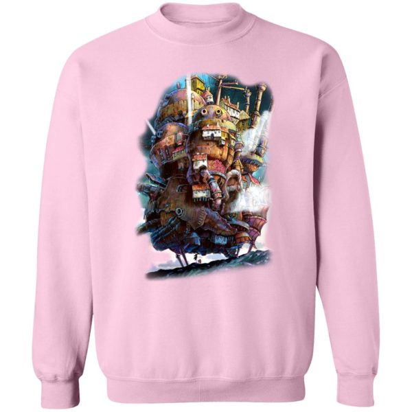 Howl's Moving Castle Earrings - Howl’s Moving Caslte on the Sky Sweatshirt-Apparel, Howl's Moving Castle, Howl's Moving Castle Earrings, Sweatshirt