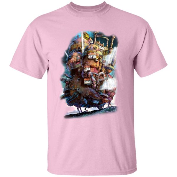 Howl's Moving Castle Diana Wynne Jones - Howl’s Moving Caslte on the Sky T Shirt-Apparel, Howl's Moving Castle, Howl's Moving Castle Diana Wynne Jones, Tshirt