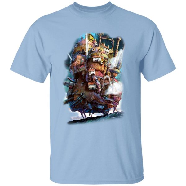 Howl's Moving Castle Diana Wynne Jones - Howl’s Moving Caslte on the Sky T Shirt-Apparel, Howl's Moving Castle, Howl's Moving Castle Diana Wynne Jones, Tshirt