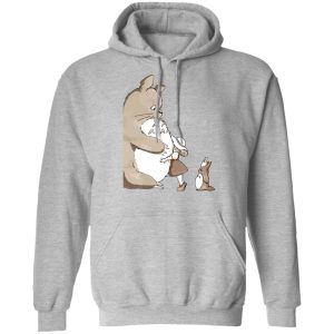 Catbus Totoro - Totoro and Mei: Hugging Hoodie-Apparel, Catbus Totoro, Hoodie, My Neighbor Totoro