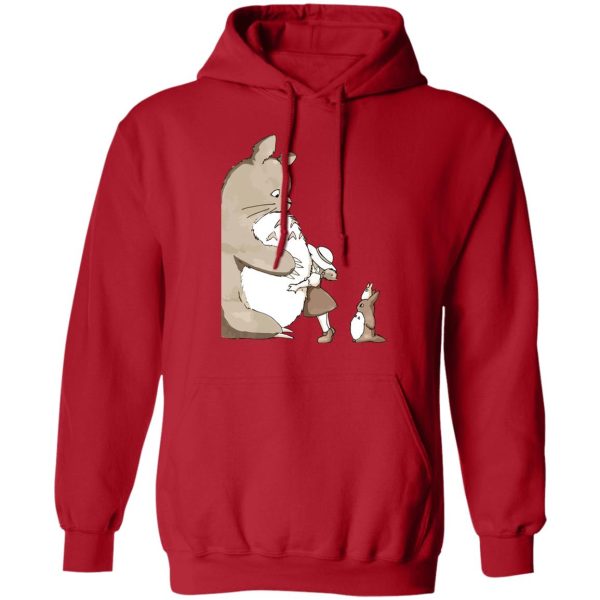 Catbus Totoro - Totoro and Mei: Hugging Hoodie-Apparel, Catbus Totoro, Hoodie, My Neighbor Totoro