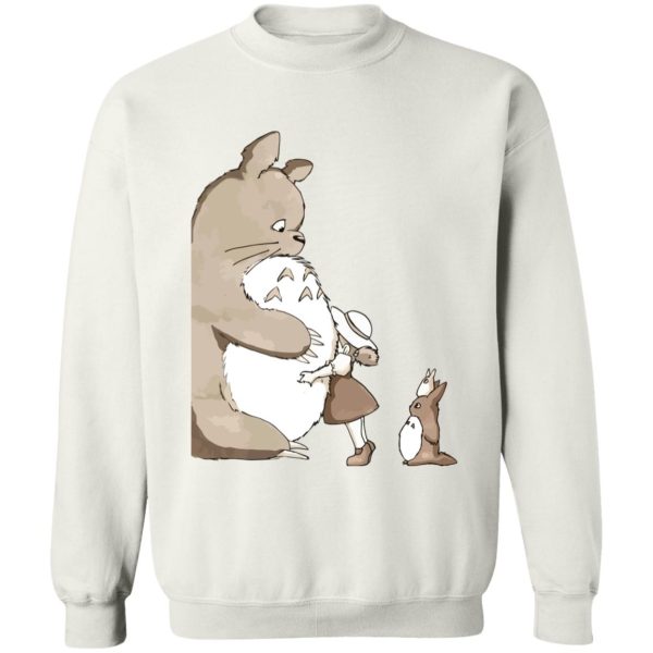 Howl's Moving Castle Explanation - Totoro and Mei: Hugging Sweatshirt-Apparel, Howl's Moving Castle Explanation, My Neighbor Totoro, Sweatshirt