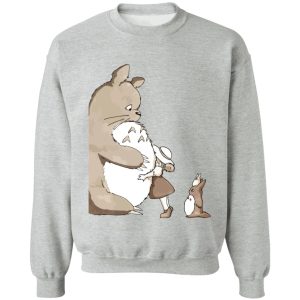 Howl's Moving Castle Explanation - Totoro and Mei: Hugging Sweatshirt-Apparel, Howl's Moving Castle Explanation, My Neighbor Totoro, Sweatshirt