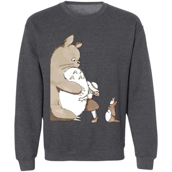 Howl's Moving Castle Explanation - Totoro and Mei: Hugging Sweatshirt-Apparel, Howl's Moving Castle Explanation, My Neighbor Totoro, Sweatshirt