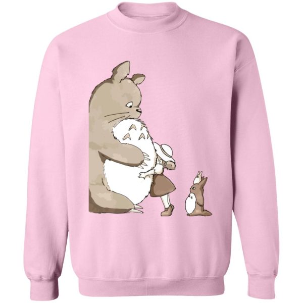 Howl's Moving Castle Explanation - Totoro and Mei: Hugging Sweatshirt-Apparel, Howl's Moving Castle Explanation, My Neighbor Totoro, Sweatshirt