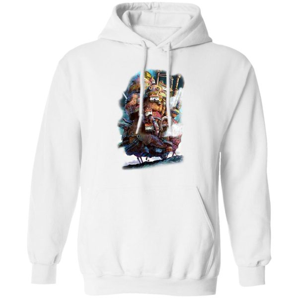 Dog In Howl's Moving Castle - Howl’s Moving Caslte on the Sky Hoodie-Apparel, Dog In Howl's Moving Castle, Hoodie, Howl's Moving Castle