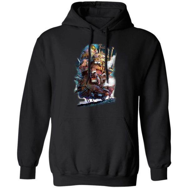 Dog In Howl's Moving Castle - Howl’s Moving Caslte on the Sky Hoodie-Apparel, Dog In Howl's Moving Castle, Hoodie, Howl's Moving Castle